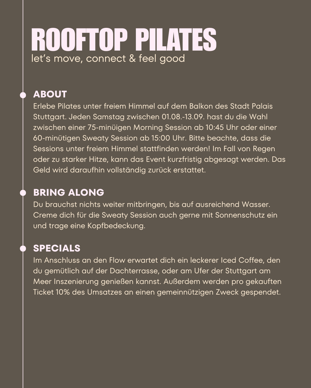 Rooftop Pilates 29.08. - Sweaty Flow