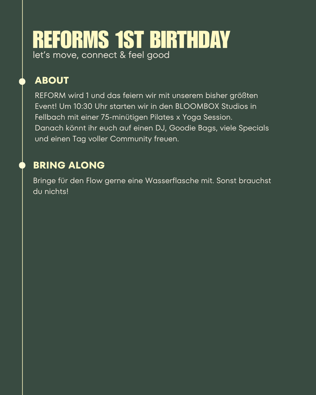 EARLY BIRD: BIRTHDAY SPECIAL